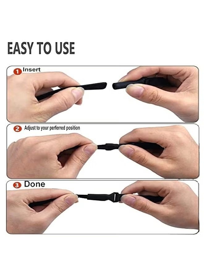 قطعتان من أربطة النظارات القابلة للتعديل، مقاس عالمي، حبل لتثبيت النظارات - Image 5